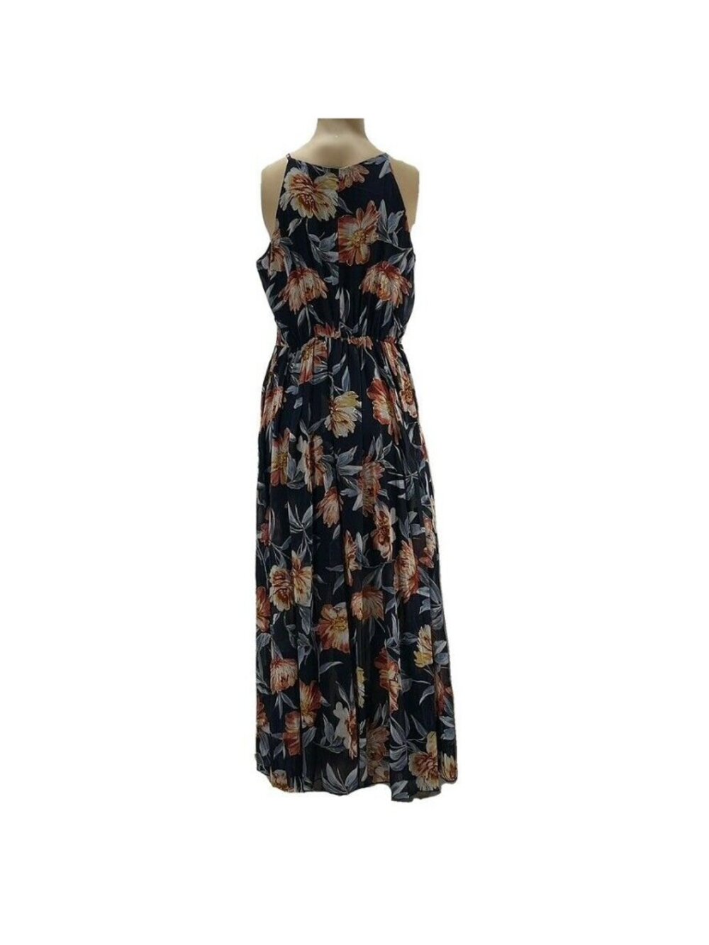 ALEXA B Floral Sleeveless Maxi Dress With Halter Neck - Picture 2 of 10